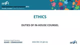 ETHICS