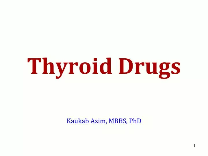 thyroid drugs