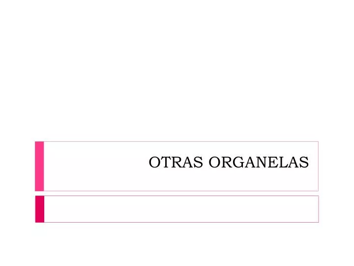 otras organelas