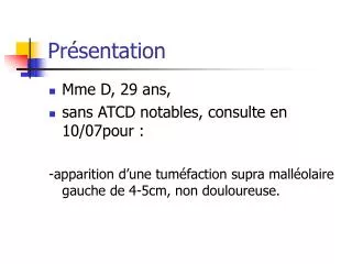 pr sentation