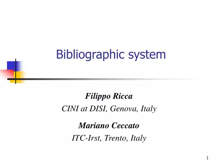 filippo ricca cini at disi genova italy mariano ceccato itc irst trento italy