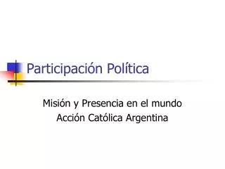 participaci n pol tica