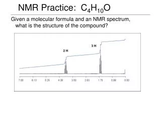 NMR Practice: C 4 H 10 O