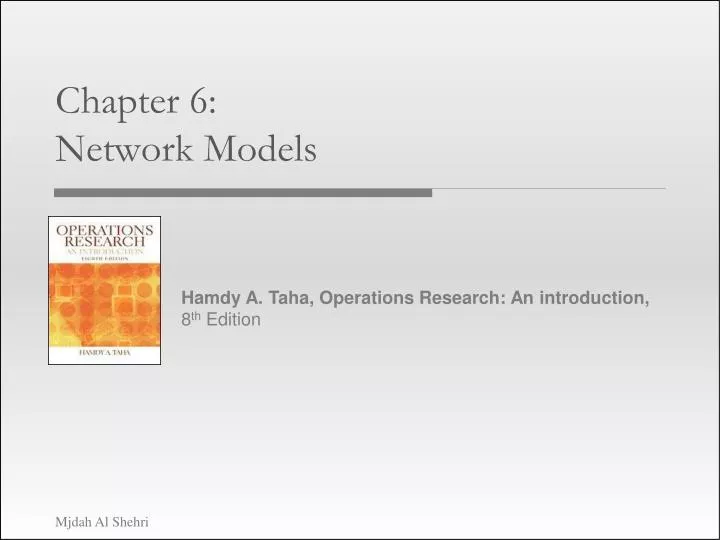 chapter 6 network models