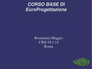 rosamaria maggio cidi 18 1 14 roma