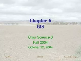 Chapter 6 GIS