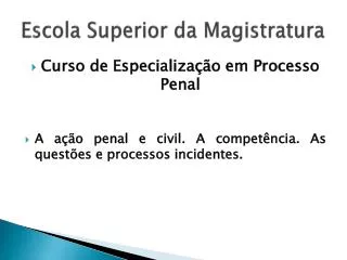 escola superior da magistratura