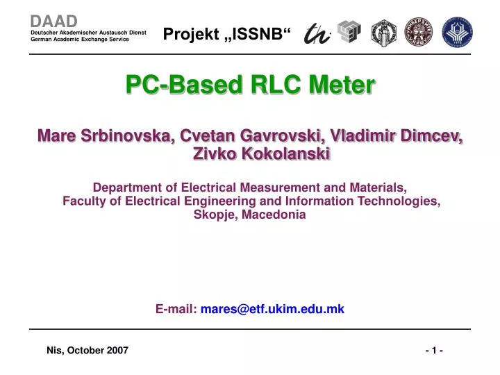 pc based rlc meter