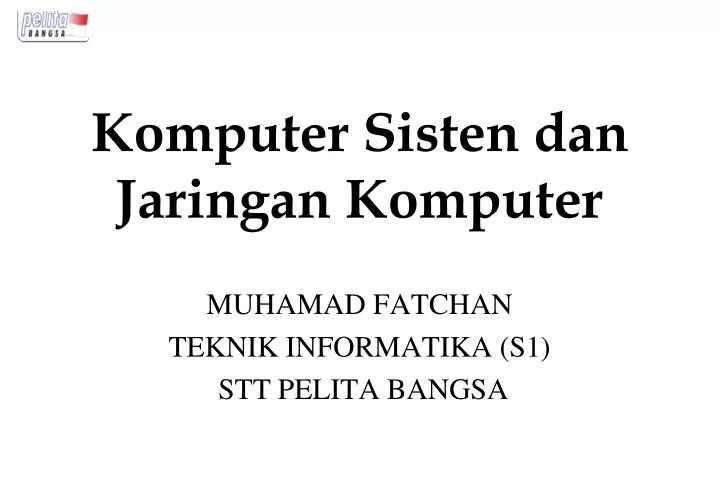 komputer sisten dan jaringan komputer