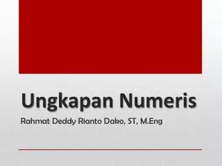 ungkapan numeris