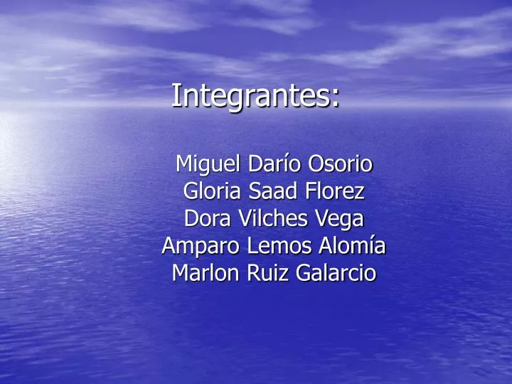 integrantes