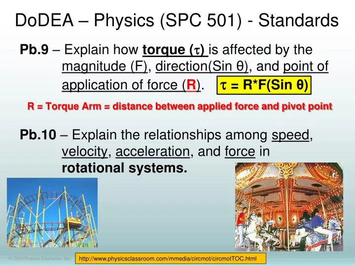 dodea physics spc 501 standards