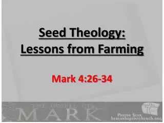 Seed Theology: Lessons from Farming