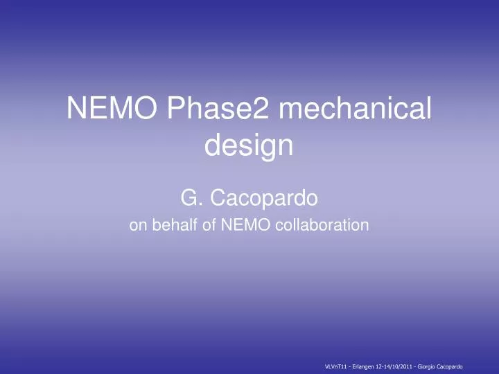nemo phase2 mechanical design
