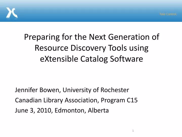preparing for the next generation of resource discovery tools using extensible catalog software