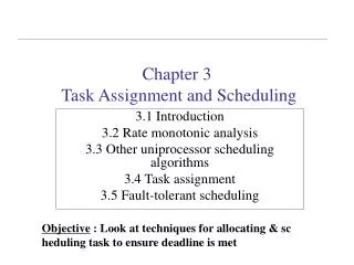 Chapter 3 Task Assignment and Scheduling