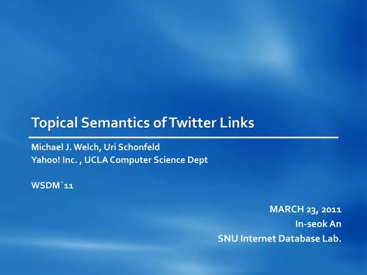 topical semantics of twitter links