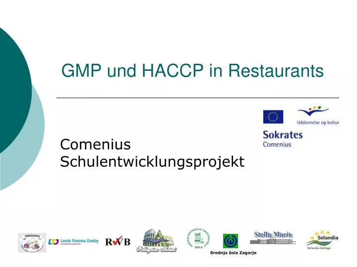 gmp und haccp in restaurants