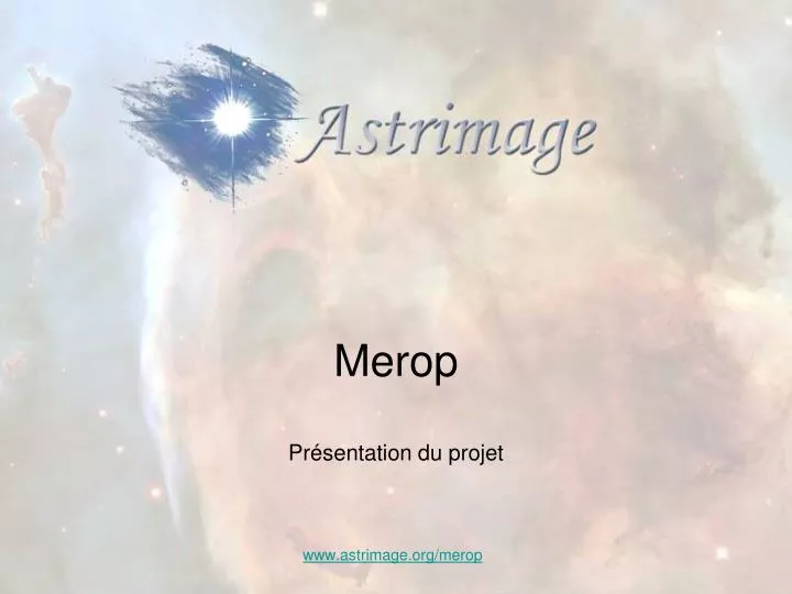 merop pr sentation du projet