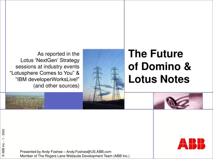 the future of domino lotus notes