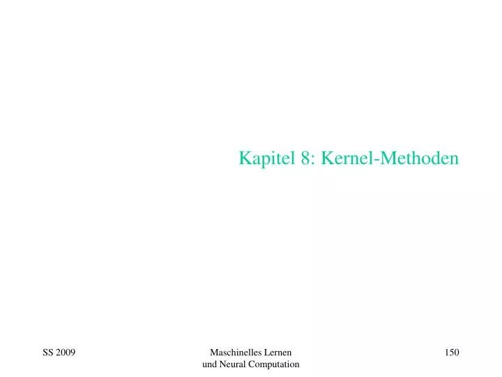 kapitel 8 kernel methoden