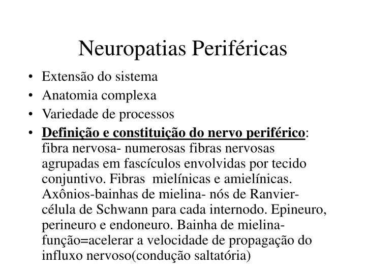 neuropatias perif ricas