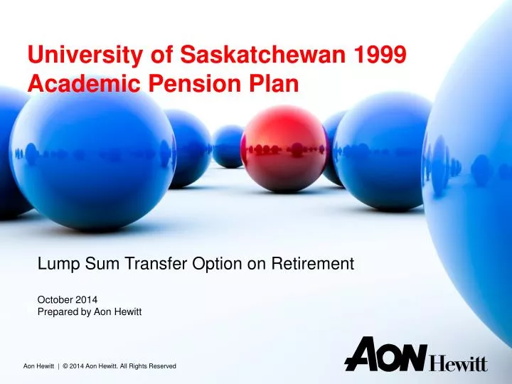 university of saskatchewan 1999 academic pension plan