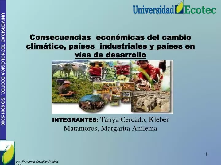 consecuencias econ micas del cambio clim tico pa ses industriales y pa ses en v as de desarrollo