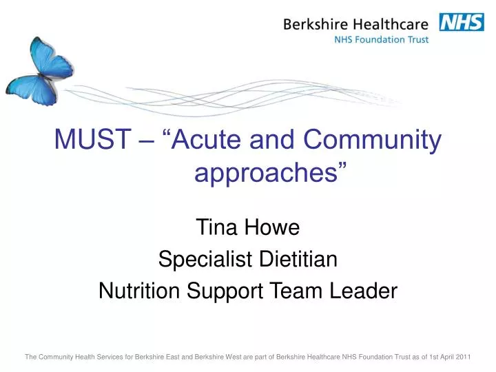 must acute and community approaches