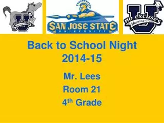 Back to School Night 2014-15
