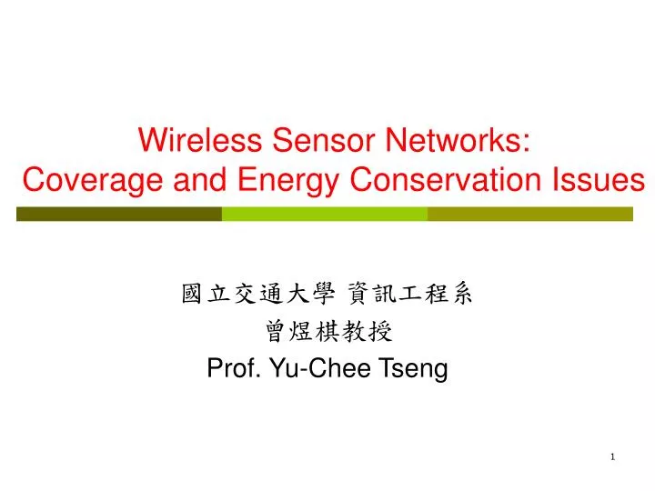 wireless sensor networks coverage and energy conservation issues