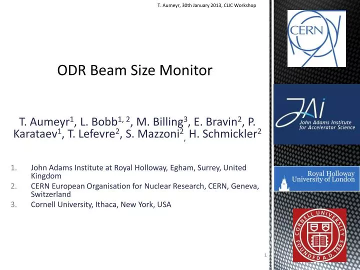 odr beam size monitor