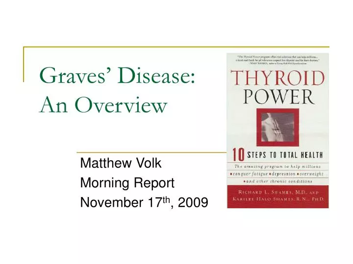 graves disease an overview
