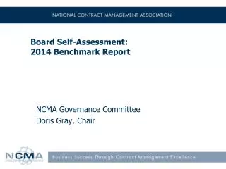 Board Self-Assessment: 2014 Benchmark Report