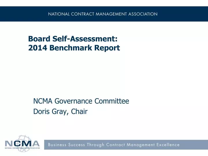 board self assessment 2014 benchmark report