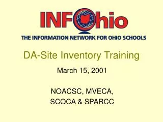 DA-Site Inventory Training