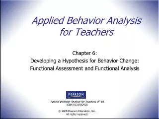 applied behavior analysis for teachers