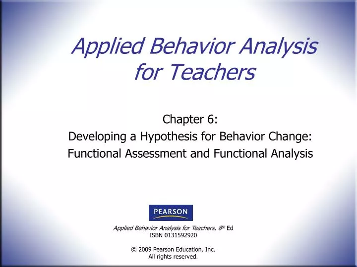 applied behavior analysis for teachers