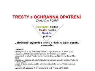 tresty a ochrann opat en