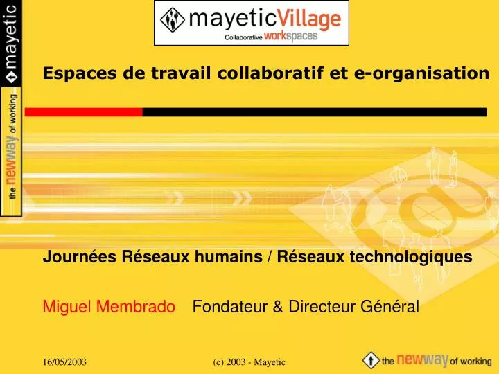 espaces de travail collaboratif et e organisation