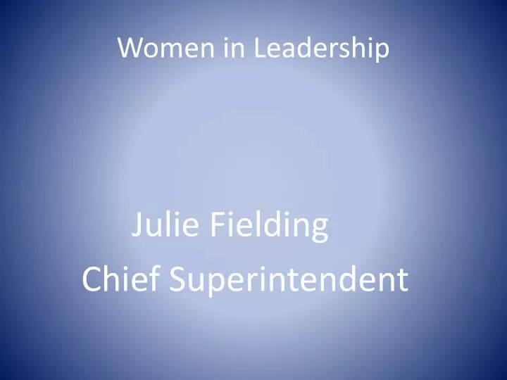 women in leadership