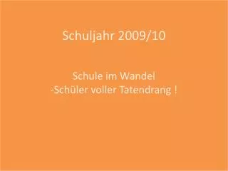 schuljahr 2009 10