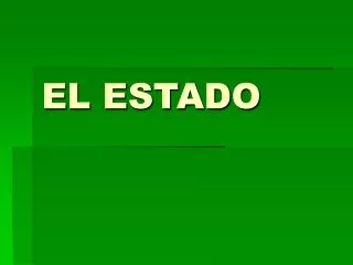 el estado