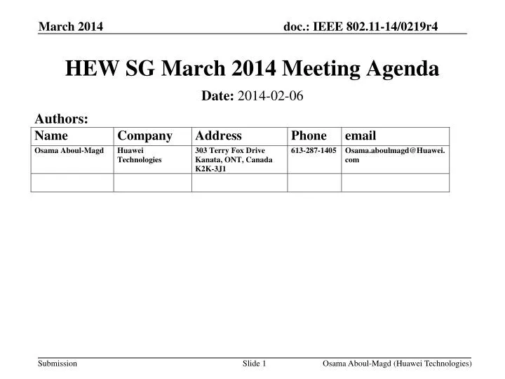 hew sg march 2014 meeting agenda