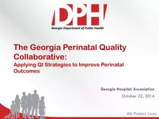 Georgia Hospital Association October 22, 2014