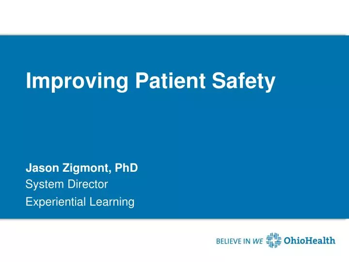 improving patient safety