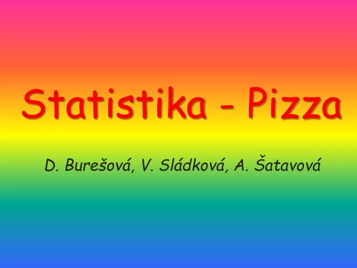 statistika pizza
