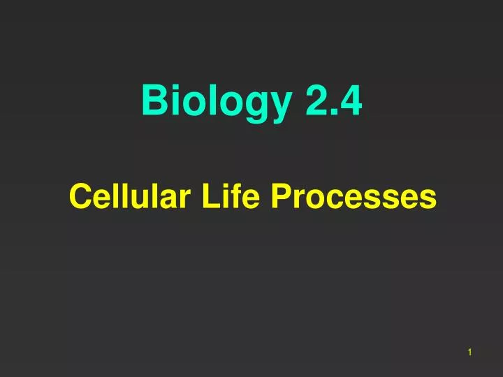 biology 2 4