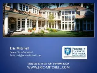 Eric Mitchell Senior Vice-President Emitchell@eric-mitchell