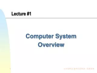 lecture 1